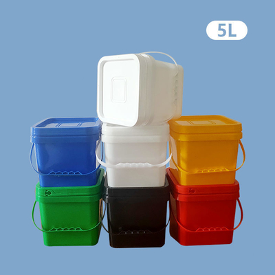 Kare Şekli HDPE Plastik Variller Kimyasal Plastik Kova Varil Kova Varil