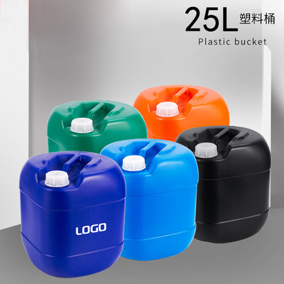 25L Kare Şekli HDPE Plastik Variller Kimyasal Mühürlü Şişirme Kare Kova