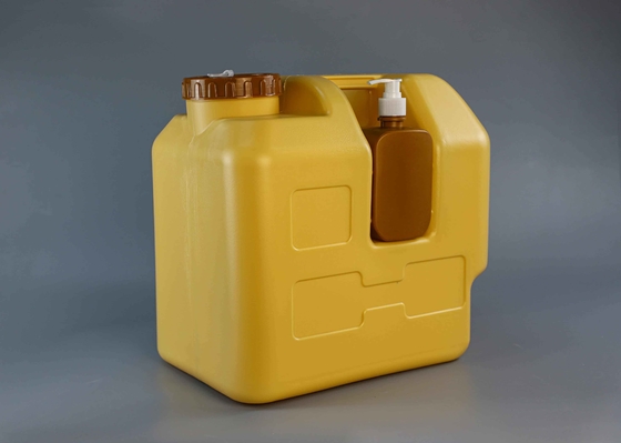 HDPE 8 galonluk taşınabilir 30L plastik su kova ve açık hava araba kampı için sıvı sabun losyon şişesi