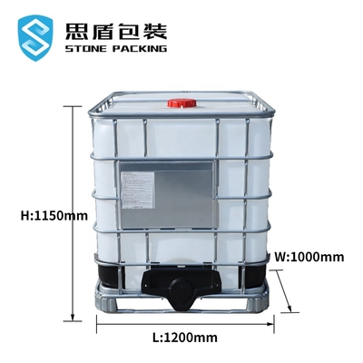 ISO9001 Kare IBC HDPE Kimyasal Depolama Tankları 1.2*1*1.5m