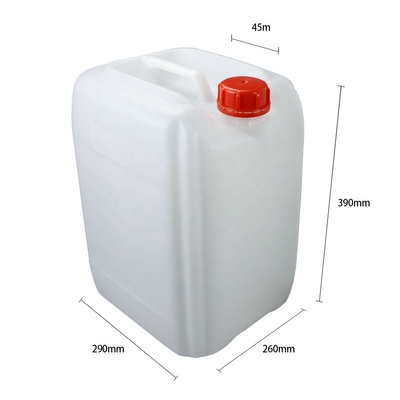 Kalibre 47mm Beyaz Kare HDPE Plastik Su Deposu 20 Ltr 450g
