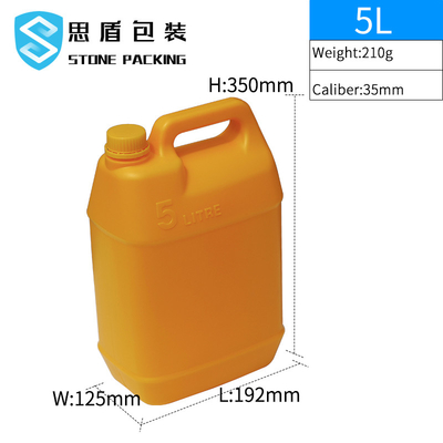 Kalibre 35mm Kimyasal Sıvı 5l HDPE Plastik Kap Sızdırmaz