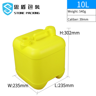 1.5KG Kare 10l Saplı Plastik Varil 360*300*410mm