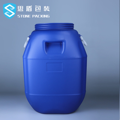80 * 47mm 50L Plastik Varil Plastik Kimyasal Kaplar Saplı Üstü Açık