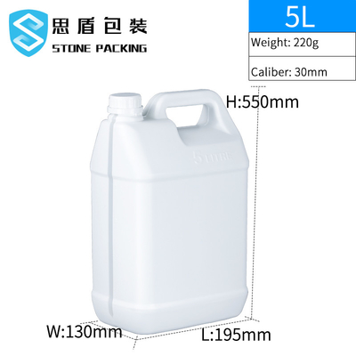 Kalibre 30mm HDPE Plastik Şişe 5L Plastik Varil 220g