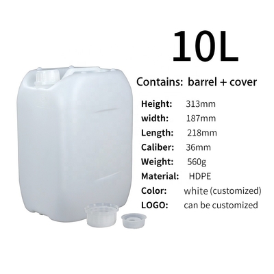 Plastik Saplı Dayanıklı 560g 10L HDPE Plastik Konteyner
