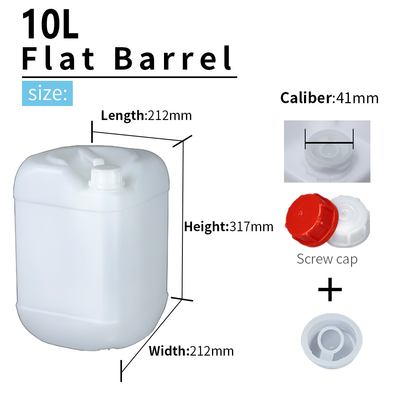 Boya 10L HDPE Plastik Bidon Saplı Konteynerler 558g