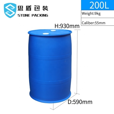 SIDUN Kimyasal Sızdırmaz HDPE 200L Plastik Varil 590*590mm