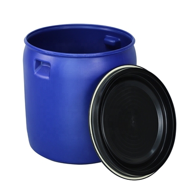 970mm Plastik Kimyasal Kaplar 150KG/L HDPE Mavi Plastik Fıçılar