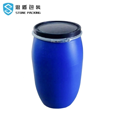 Silindirik Mavi Kimyasal 200l 55 Galon Plastik Varil 585*970mm 9kg