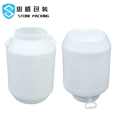 Beyaz HDPE %100 Kimyasal 60l Kapaklı Plastik Varil