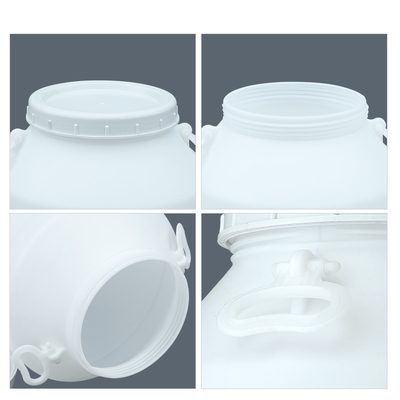 Sıvı Ambalaj Silindiri 160L Mavi HDPE Plastik Konteyner Tamburu 80 Derece