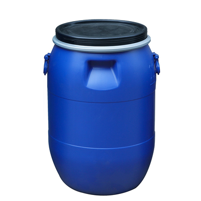 Yuvarlak Plastik HDPE %100 120l Mavi Kimyasal Varil Üstü Açık