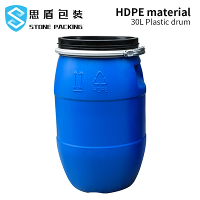 Silindir HDPE Plastik Kap 30l 160l Demir Çemberli