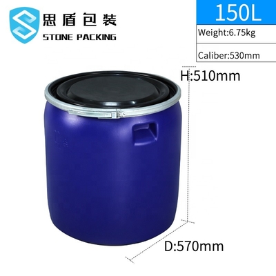 Kimyasal Gıda Seviyesi Yuvarlak 150l HDPE Plastik Varil OEM ODM