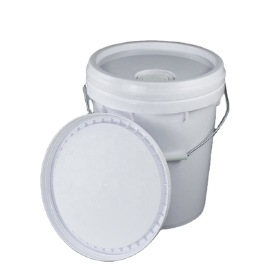 Dia 26.7cm Yuvarlak Plastik 20 Litre Kapaklı Boya Kovası 1000g