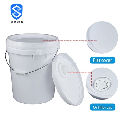 Yeniden Kullanılabilir 2.0mm 20 Litre Kapaklı Boya Kovası BPA İçermez