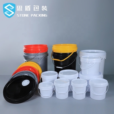 1.1mm Kalınlık 5 Galon Saplı Plastik Boya Kovası 10L 18L 20L