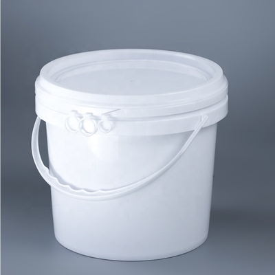 Dia 222mm PP Beyaz 5l Kimyasal Yuvarlak Plastik Kaplar 360g