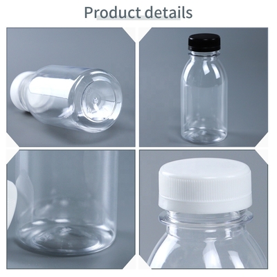 Ev Ürünleri 34mm Şeffaf Plastik PET Plastik Şişeler 250ml 28g