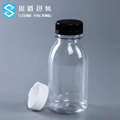 Ev Ürünleri 34mm Şeffaf Plastik PET Plastik Şişeler 250ml 28g