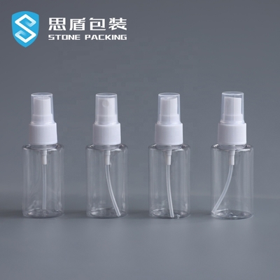 Geri Dönüştürülebilir 40ml Alkol Şeffaf PET Sprey Şişe 73*34mm