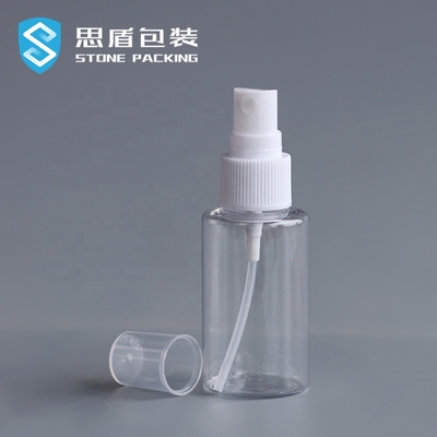 Geri Dönüştürülebilir 40ml Alkol Şeffaf PET Sprey Şişe 73*34mm
