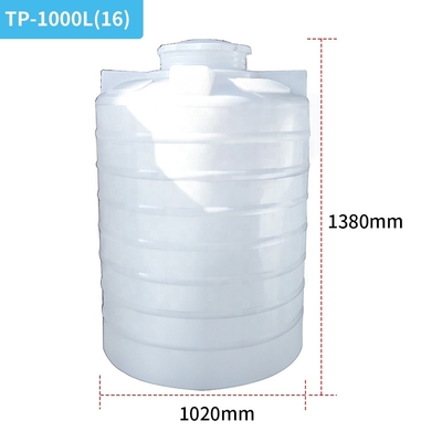 ISO 9001 Silindir Dış Su Deposu 1000 Ltr Su Depoları Üst Çap 720mm
