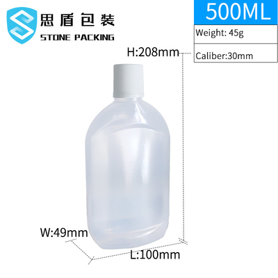 Mat Yarı Saydam 500ml Vidalı Kapaklı Şampuan Şişesi 45g