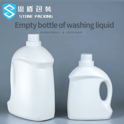 60mm Vidalı Kapaklı HDPE Boş Çamaşır Deterjanı Şişeleri 2kg 5kg