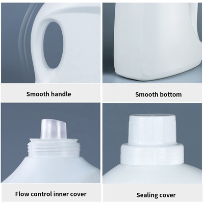 60mm Vidalı Kapaklı HDPE Boş Çamaşır Deterjanı Şişeleri 2kg 5kg