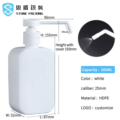 25mm HDPE Plastik Sprey 500ml Pompalı Pet Şişe ISO9001