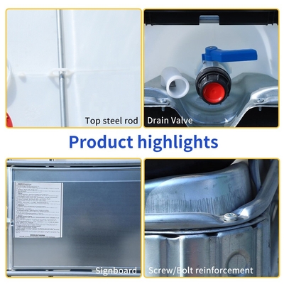 SIDUN 1000 Litre Kimyasal Taşıma Konteyner 1200x1000mm