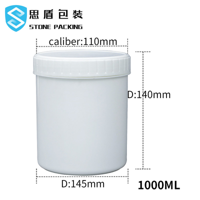 1000ML HDPE Plastik Şişe 145g Plastik Vidalı Kapaklı Kavanozlar