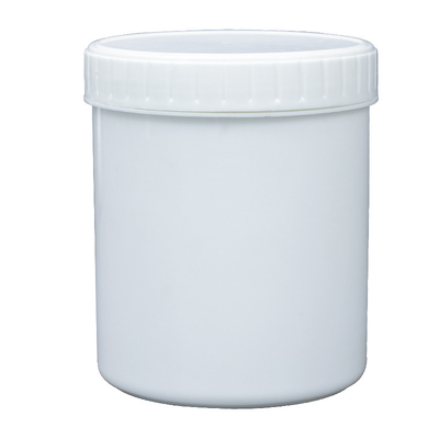 Beyaz Siyah 12 * 140mm 1L Vidalı Kapaklı Plastik Kavanoz OEM ODM